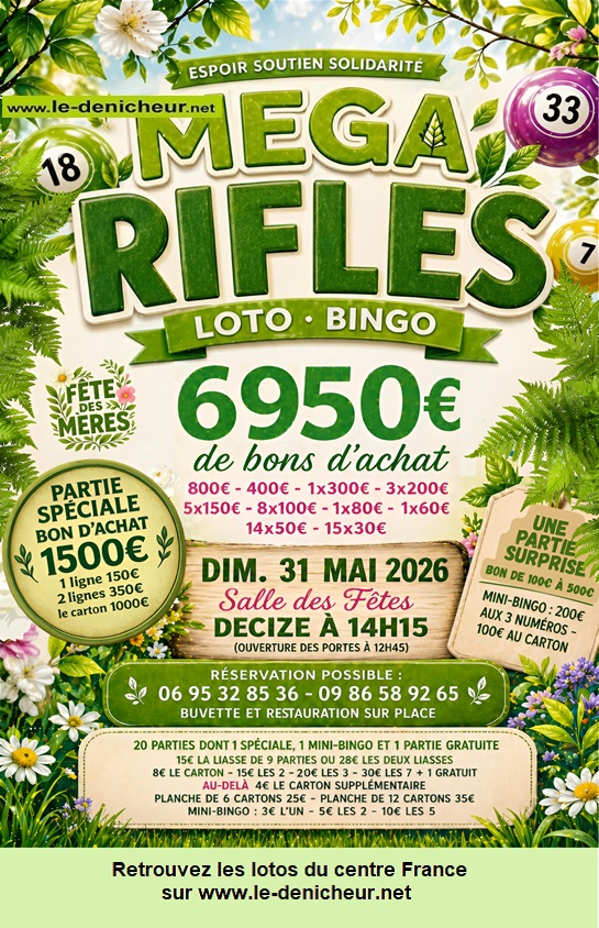 Affiche du loto Loto d'Espoir Soutien Solidarité °