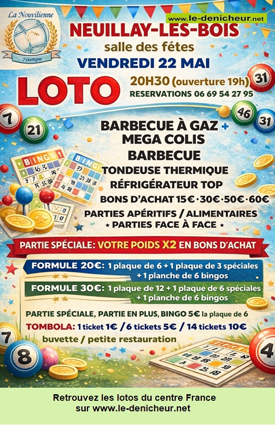 Affiche du loto Loto de la Nouvilienne *