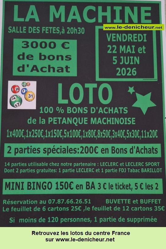 Affiche du loto Loto de la pétanque *