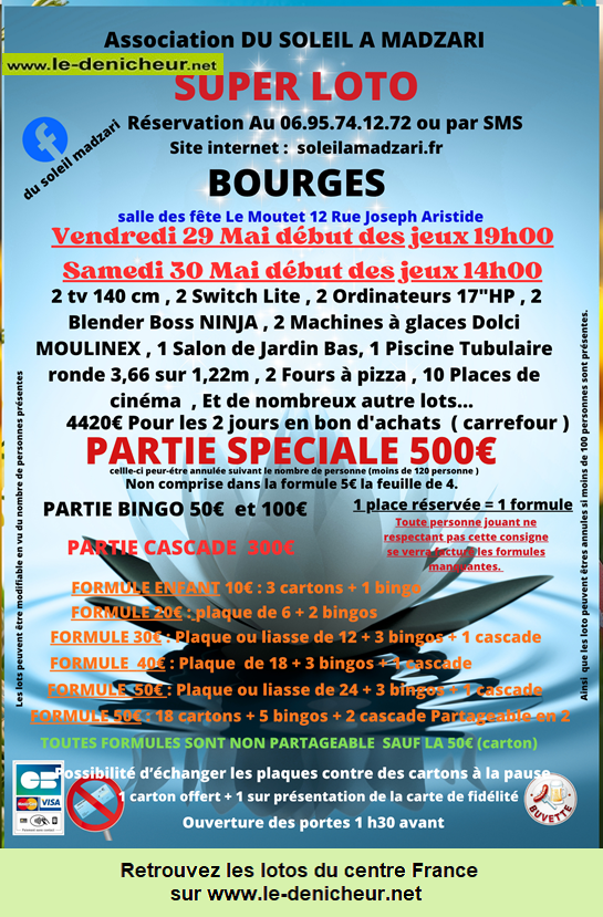 Affiche du loto Loto du Soleil à Madzari *