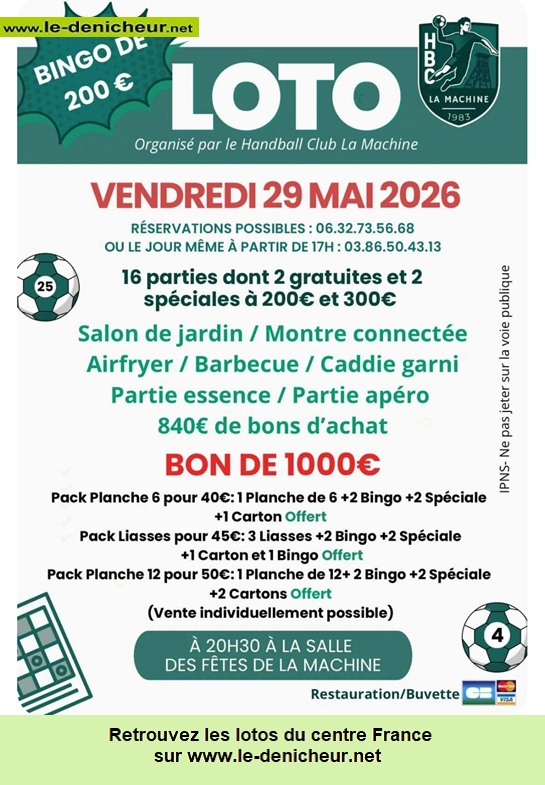Affiche du loto Loto du Handball /