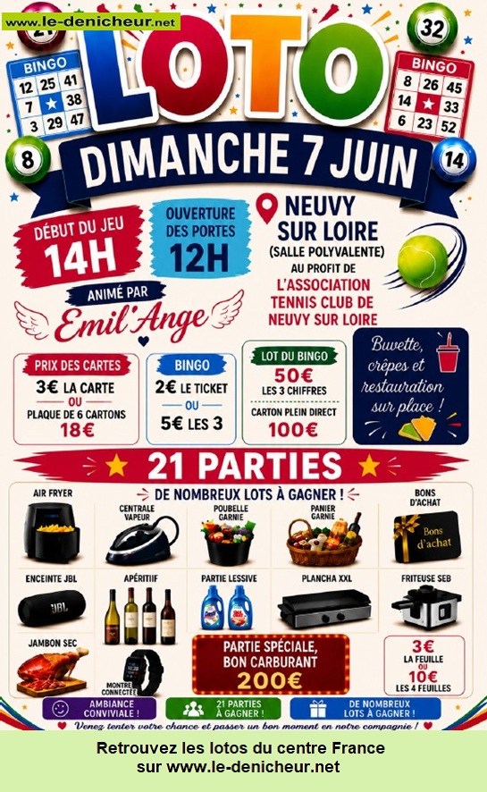 Image du loto Loto du Tennis Club °