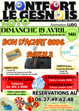 Image du loto APEL Sainte Adélaïde - Montfort le Gesnois