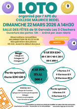 Image du loto APE COLLEGE MAURICE BEDEL