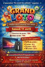 Affiche du loto En avant les enfants