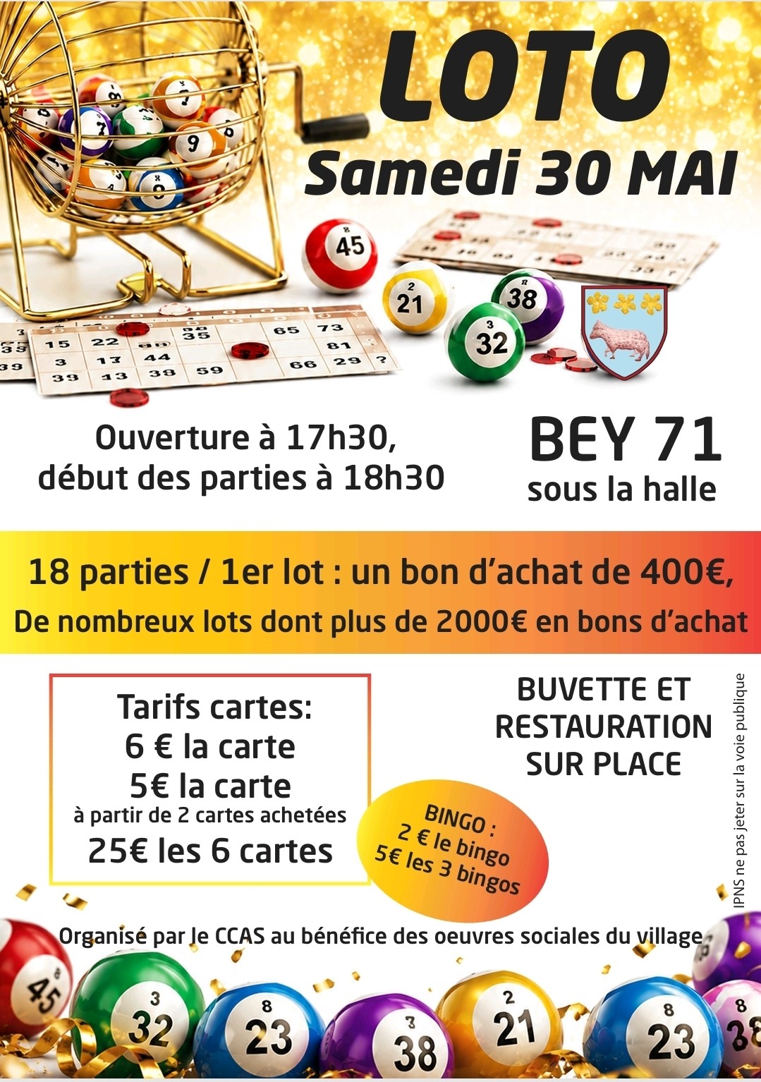 Affiche du loto loto Bey