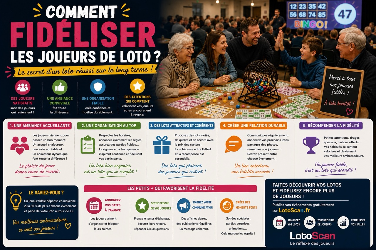 Comment fidéliser les joueurs de loto et les faire revenir à chaque événement