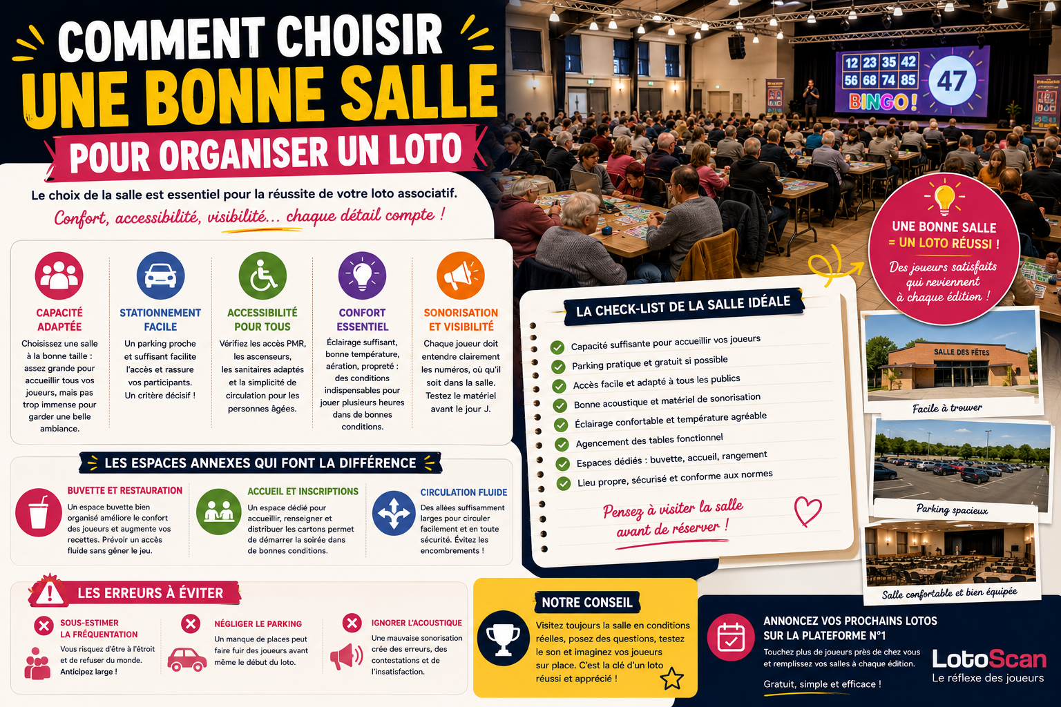 Comment choisir une bonne salle pour organiser un loto