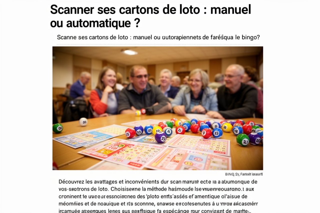 Scanner ses cartons de loto : manuel ou automatique ?